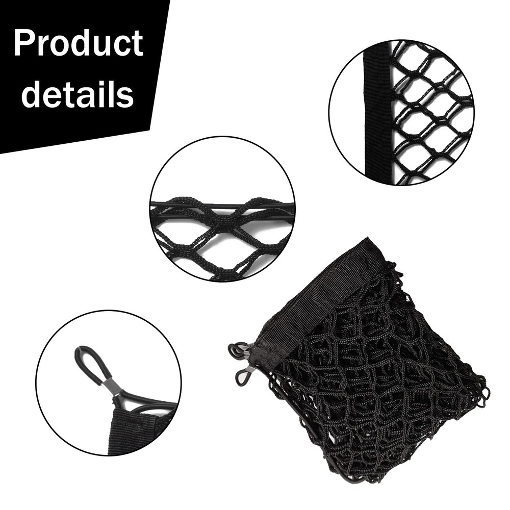 2 Packs Cargo Net Stretchable Adjustable Elastic Trunk Storage Net with Hook ...