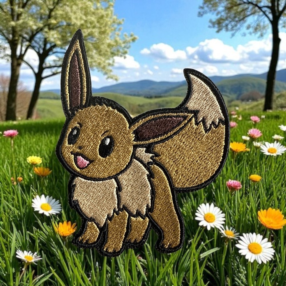 Eevee Pokedex Pokémon Patch/Eevee Evolution Pokémon Patch 4.01" X 3.17"