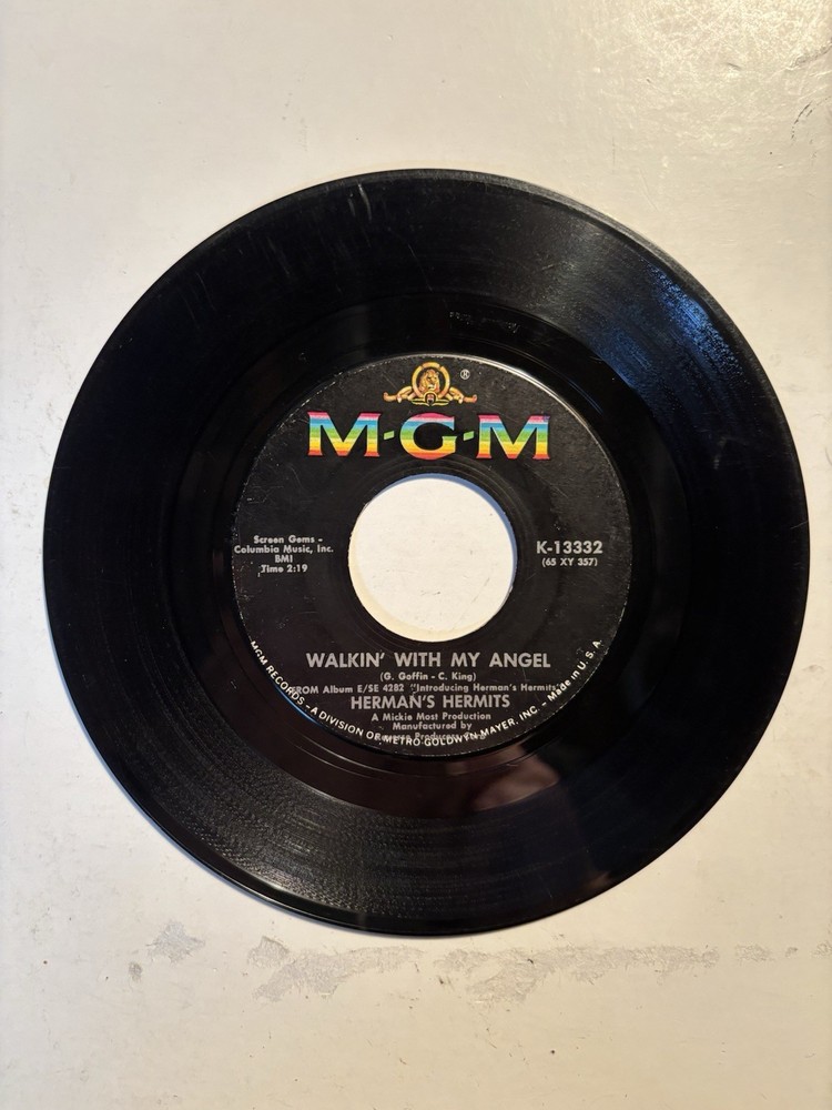 Herman’s Hermits “Silhouettes” MGM 7” 45 Strong VG