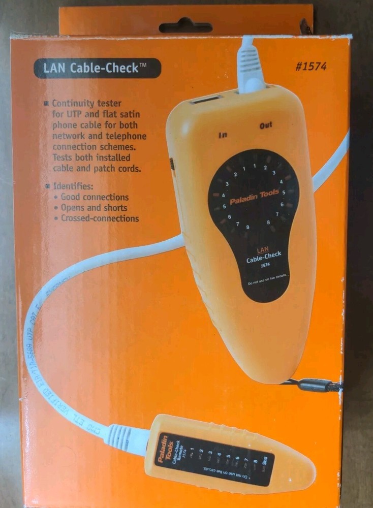 Paladin Tools Data/link ID & Cable Check #1574 - NOS.
