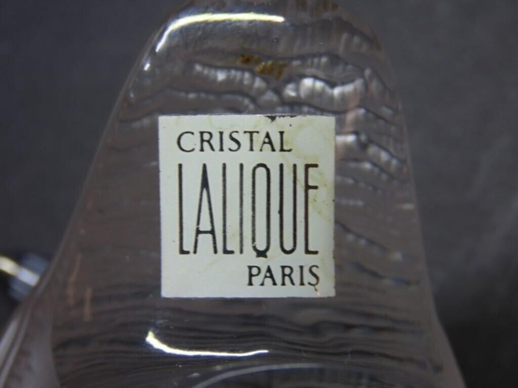 Lalique Crystal Perdrix 3" T, 3" W, 6" L