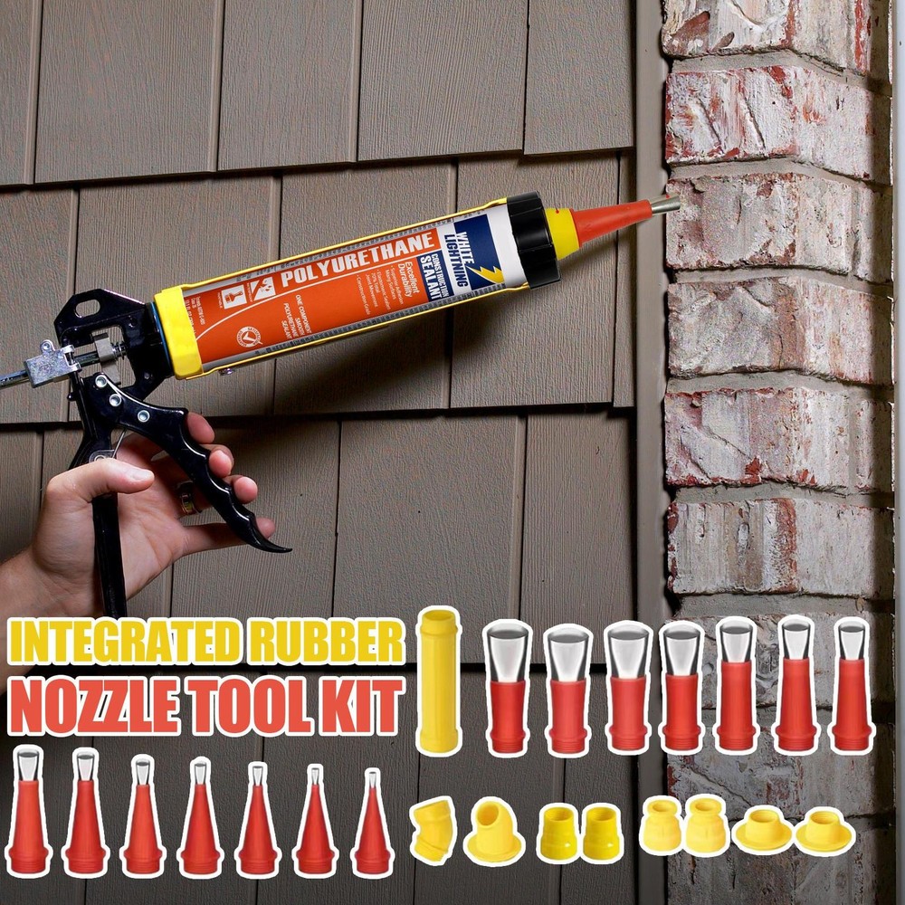 Universal Integrated Rubber Nozzle Tool Kit Reusable Rubber Nozzle Tool
