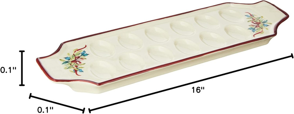887946 Winter Greetings Deviled Egg Tray