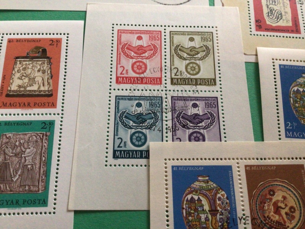 Hungary 6 stamp sheets A20249
