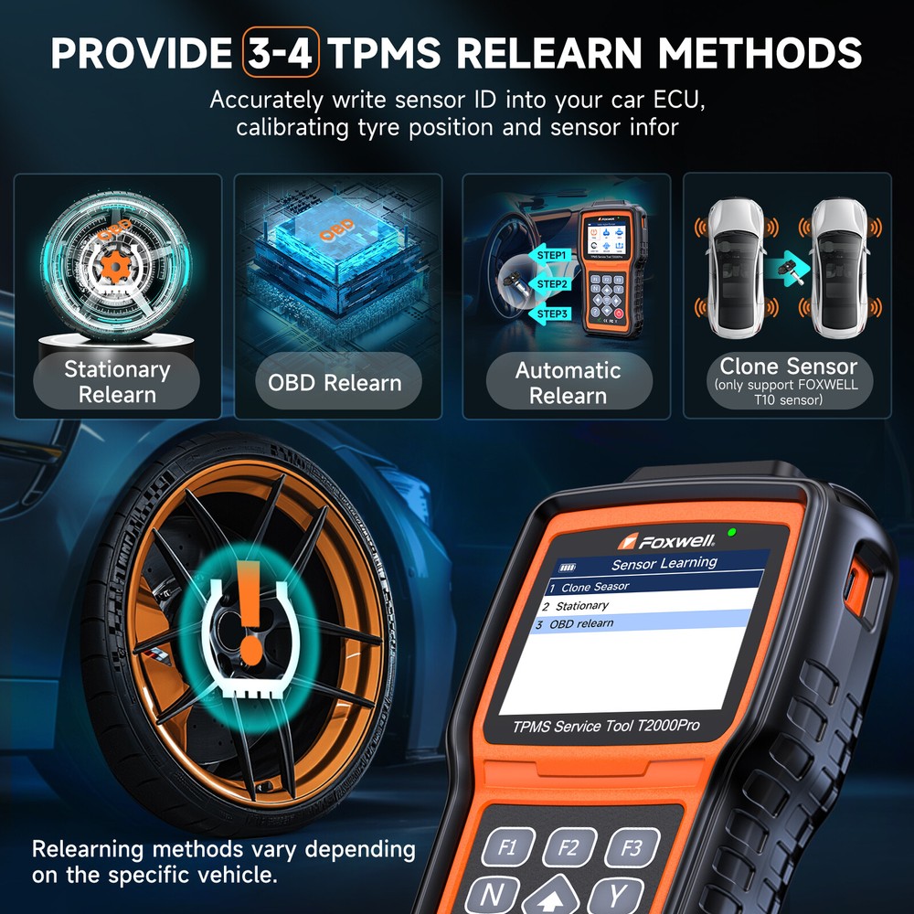 FOXWELL TPMS T2000 PRO TPMS Relearn TPMS Sensors Activate Reset Programming Tool