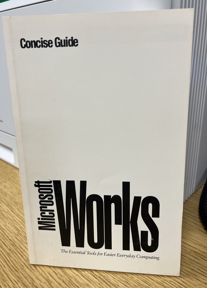 Vintage Microsoft Works Concise Guide ~ Version 3.0 For Windows 3.1 Paperback