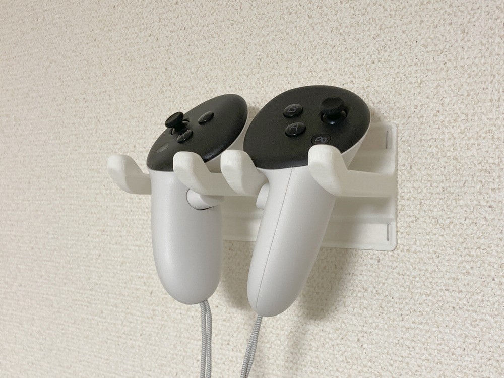 Custom Wall Mount for Meta Quest 3 Controllers (2-pack) *BLACK*