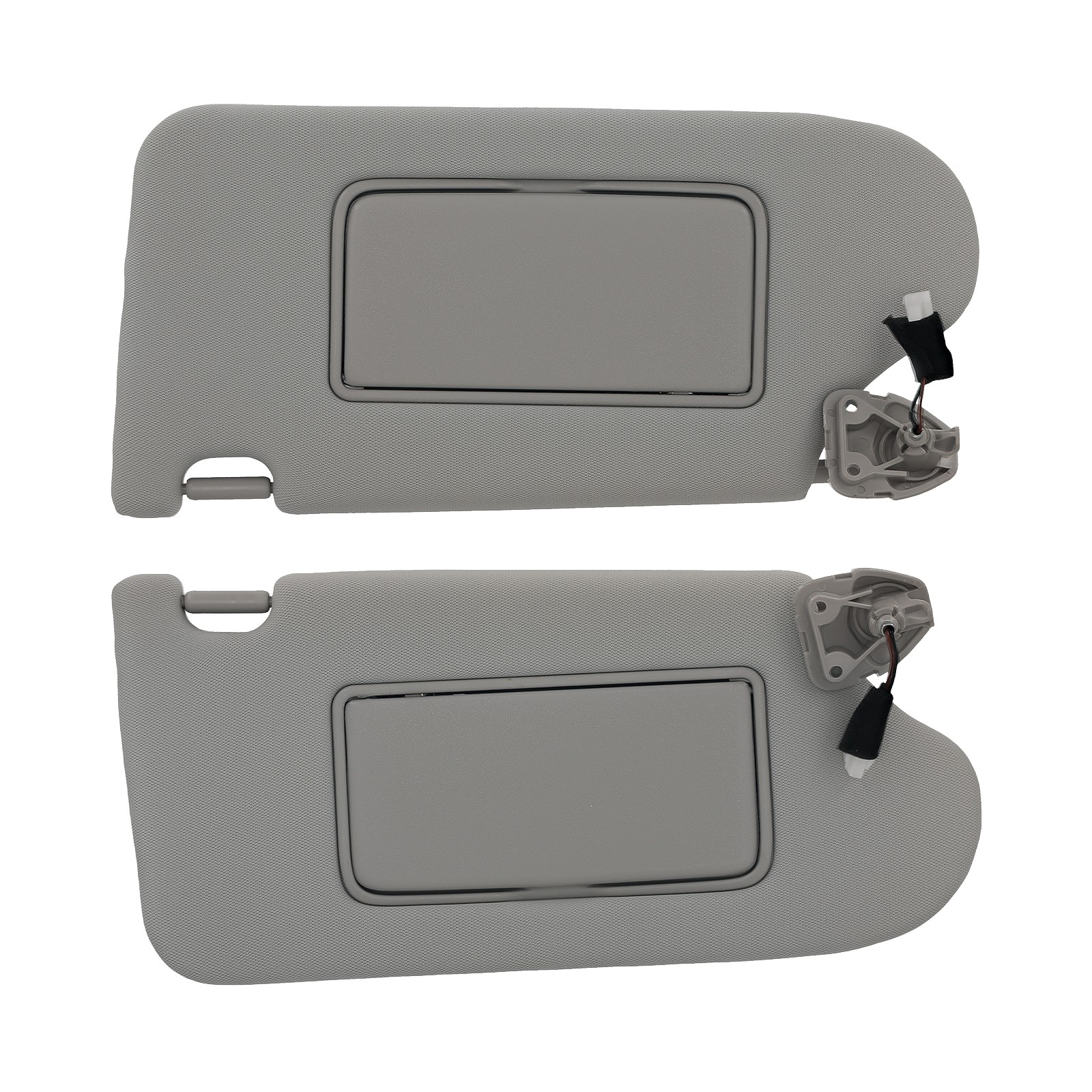 Driver+Passenger with Light Sun Visor for Nissan Altima 13-18 96401-3TA2A Gray