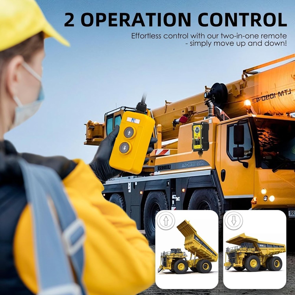 Innovative 2-in-1 Crane Remote - Reliable Control for Heavy Lifting Needs