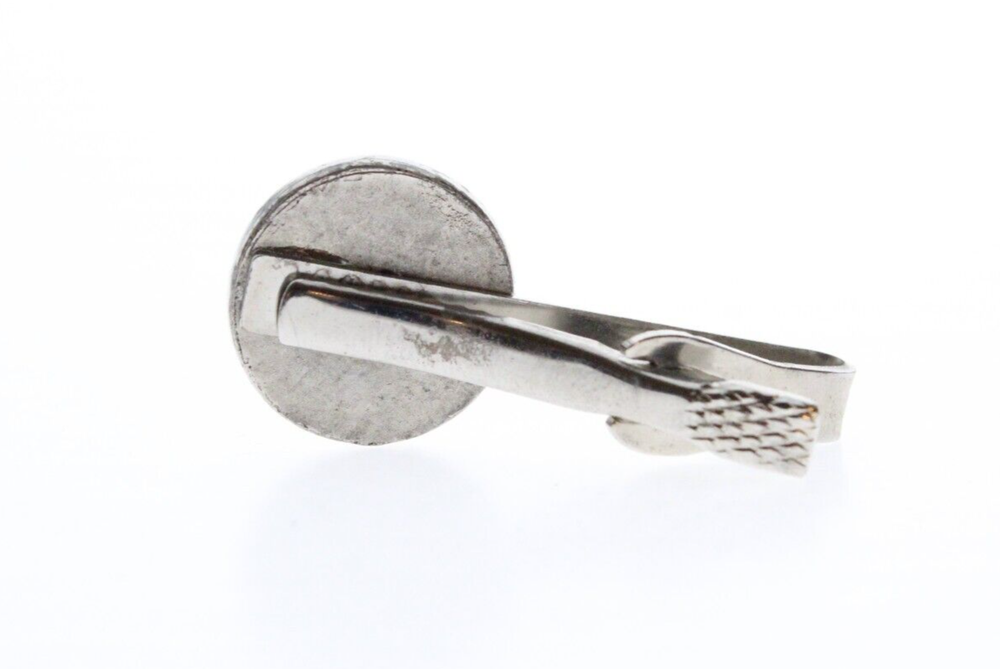 VTG ANHEUSER BUSCH TIE CLIP SILVER ROUND