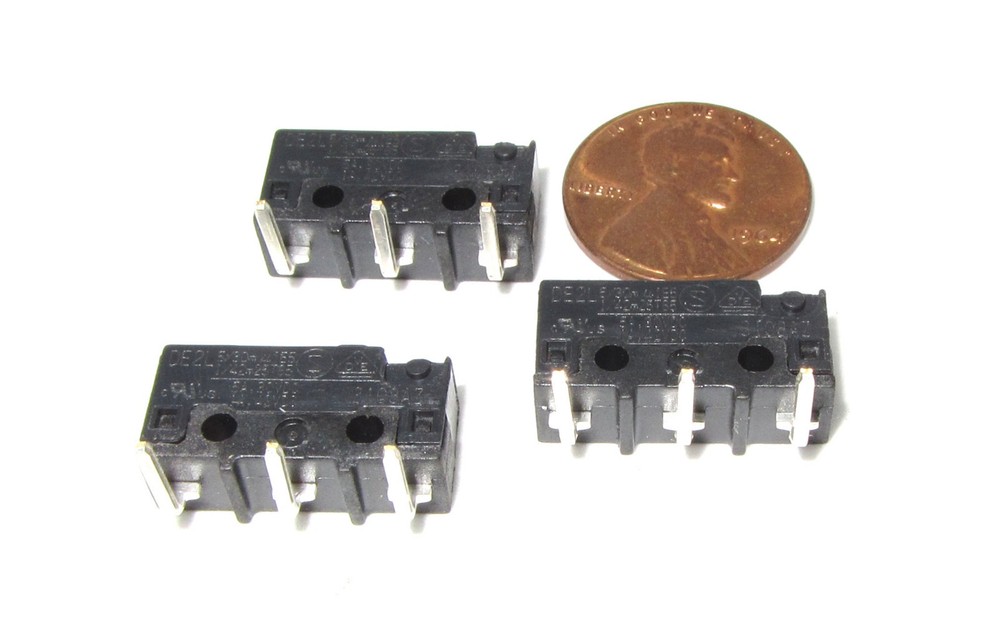 3 pc Cherry Micro Switch DE2L 5A 30VDC Quality DE2 Momentary Button Limit SPDT O