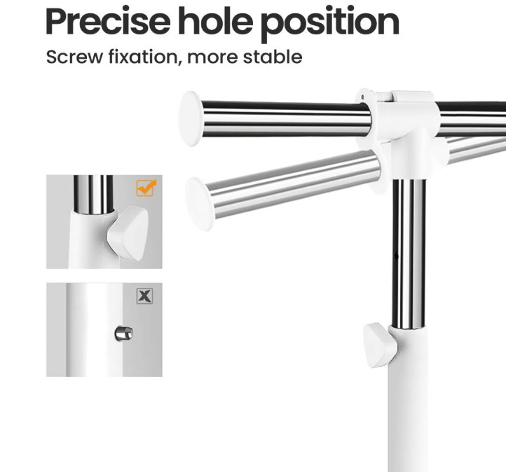 Perchero ajustable para colgar ropa, perchero resistente con ruedas, perchero ro