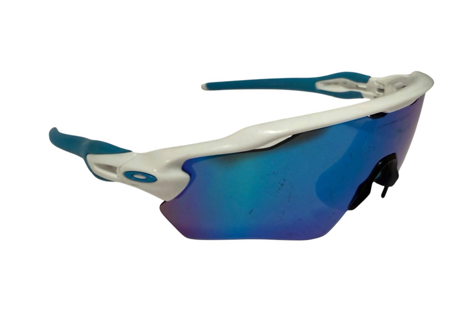Oakley Radar EV XS OJ9001 White Blue Iridium Shield Sunglasses Cycling Youth TLC