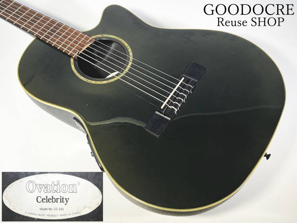 Ovation CC243 Electric Classical Guitar Hard Case