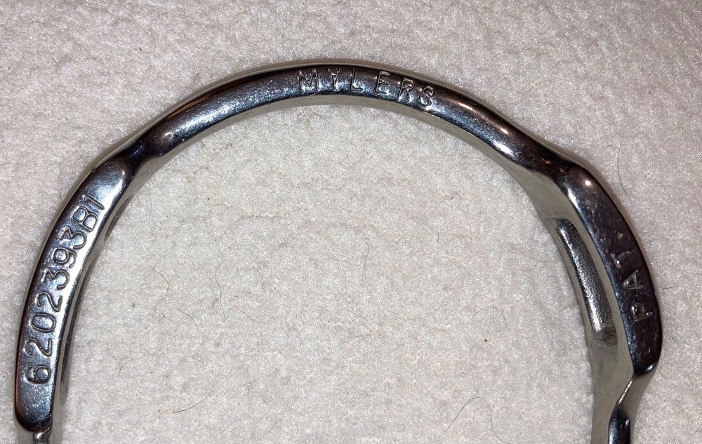 Myler SS D-Ring Comfort Snaffle Bit with Hooks-5"