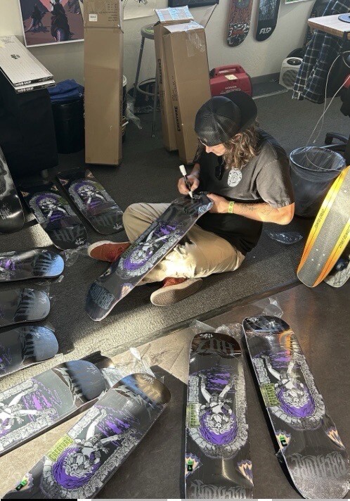 NEW 2024 SAM HITZ Signed Autographed CREATURE Battle Gate Pro Skateboard Deck