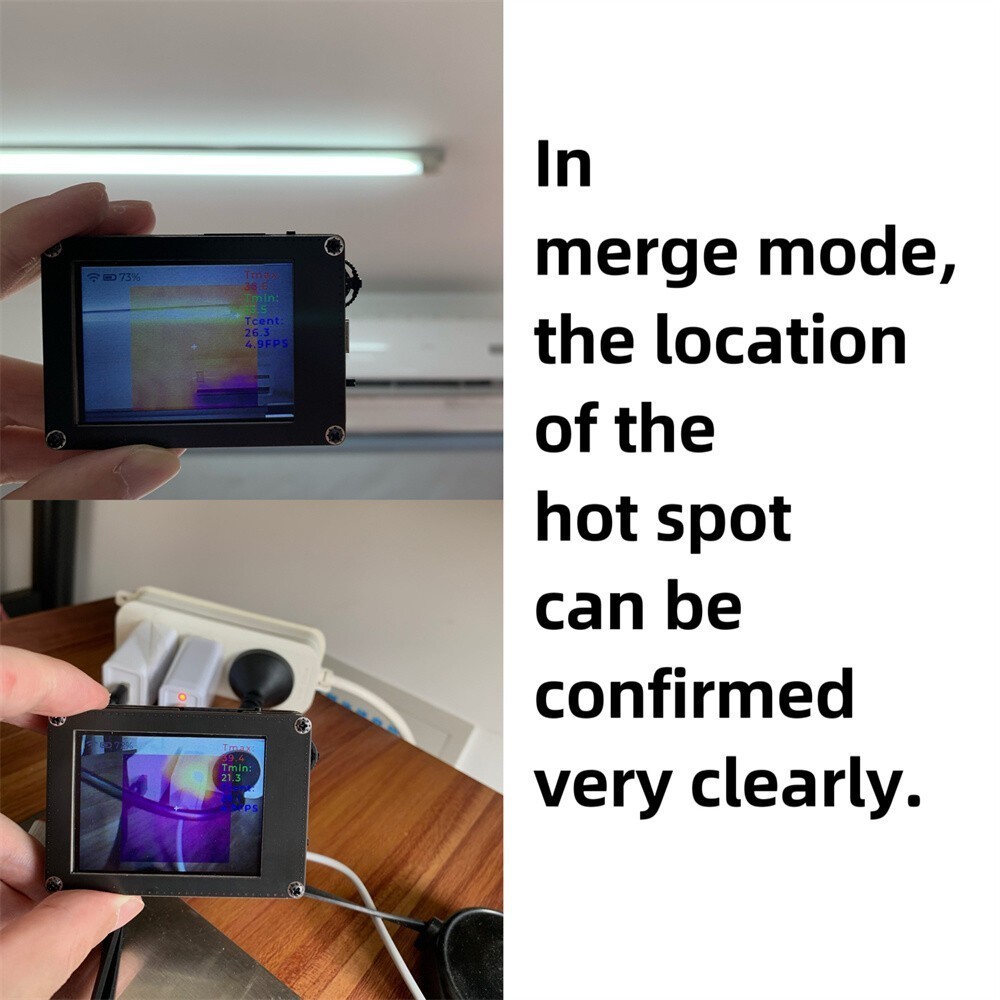 Thermometer Infrared Thermal Imager Visible Light Heating Detect Imaging Camera
