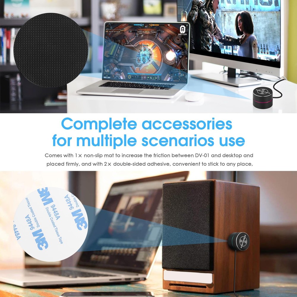 USB Volume Control Knob with Mute Function, with Windows, Mac, Android, iOS, ...
