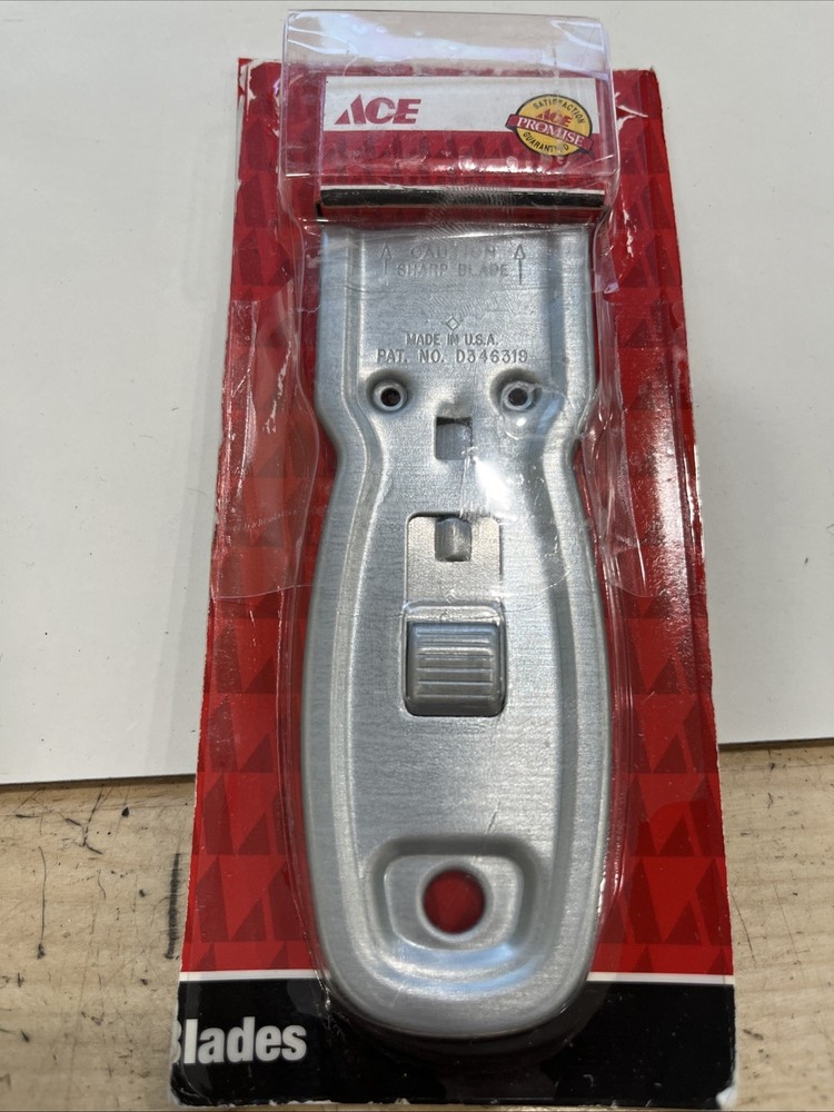 Razor Scraper Retractable Locking Trigger Includes 5 Blades NEW