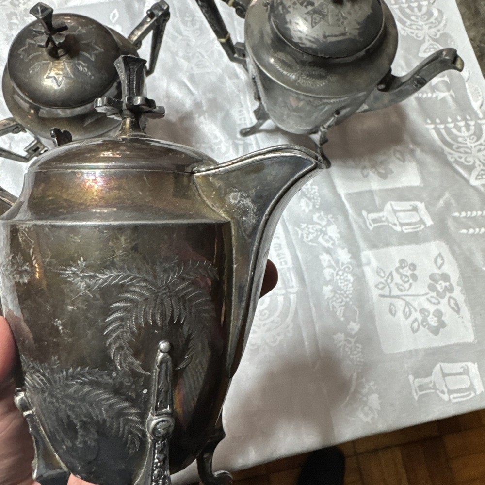 Meriden B. Company tea set 1877