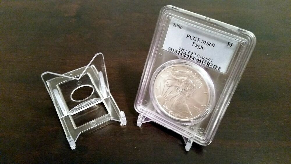 *15 Adjustable 2" Display Stand Easel Coins Strikes Rounds Bars Ingots