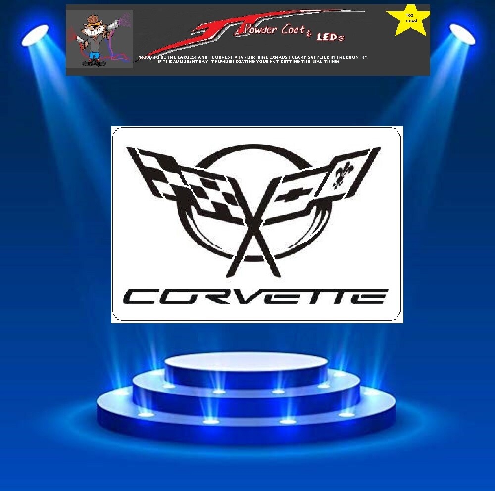 CORVETTE FLAGS Stencil Template Airbrush Paint  # 1