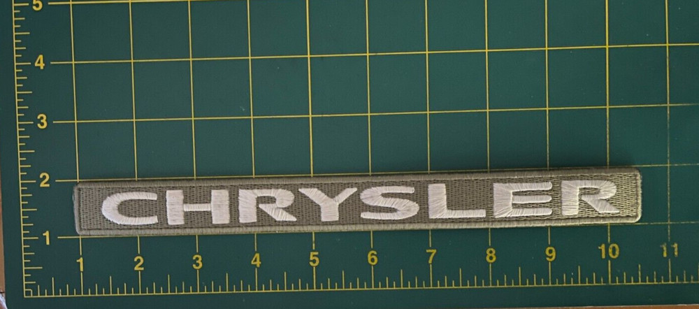Chrysler patch chrysler patch car patch CHRYSLER PATCH 9.5" long iron or sew