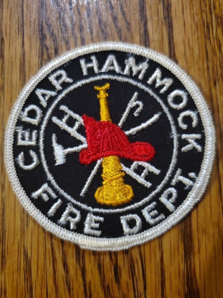 Vintage Cedar Hammock Florida FL Fire Rescue Dept embroidered patch
