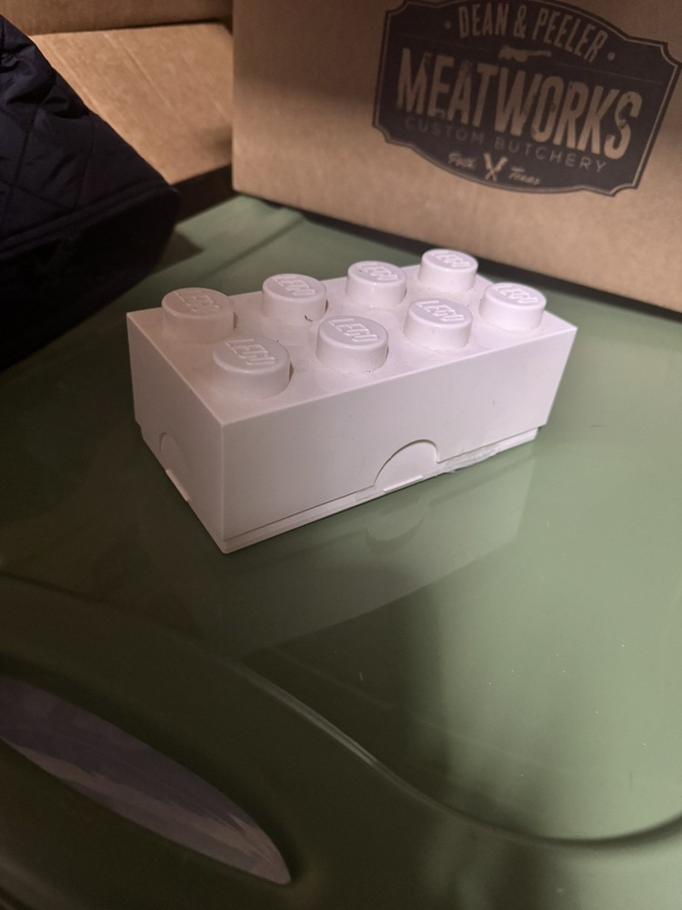 LEGO Storage Brick with 8 Knobs, white 4x2, Brick
