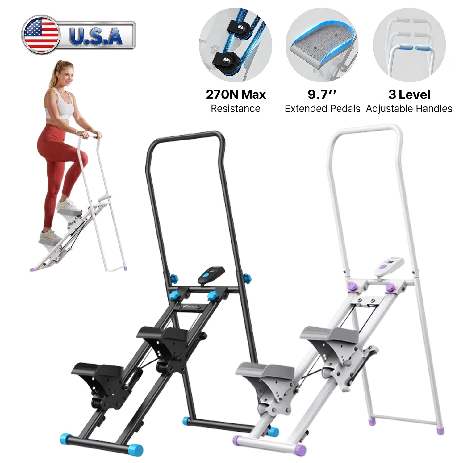 MERACH NEW Version Vertical Climber Stair Stepper Machine For Home Gym Exercise