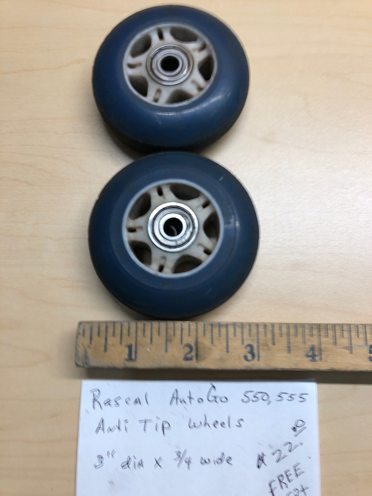 Rascal AutoGo 550,555 Tip Wheels