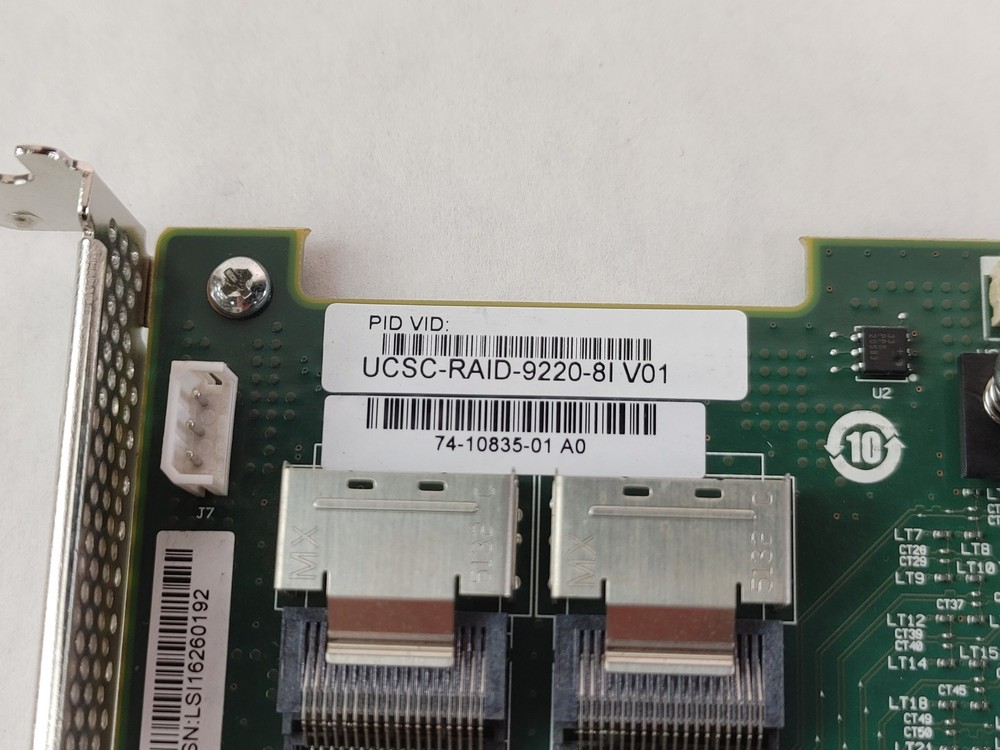 Cisco MegaRAID 9220-8i UCSC-RAID-9220-8i PCI-E x8 Low Profile RAID Card