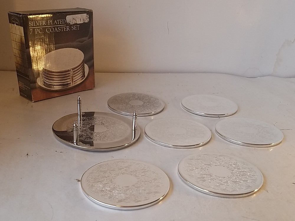 Silver Plated Coaster Set