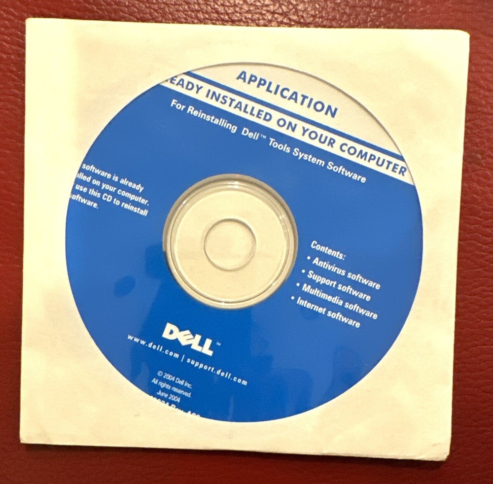 Application Backup:for Reinstalling Dell Tools System Software