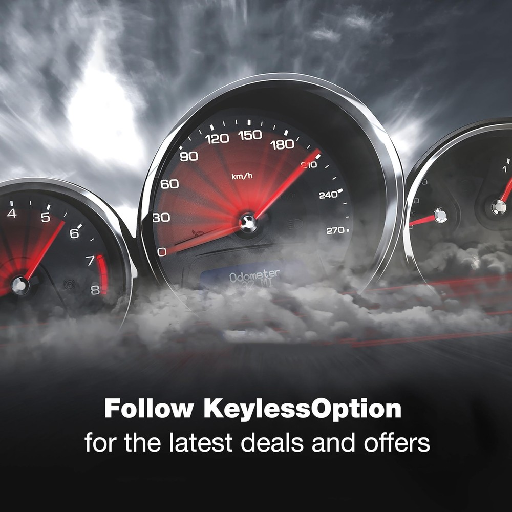 KeylessOption Just The Case Key Fob Keyless Entry Remote Shell Button 1-Pack