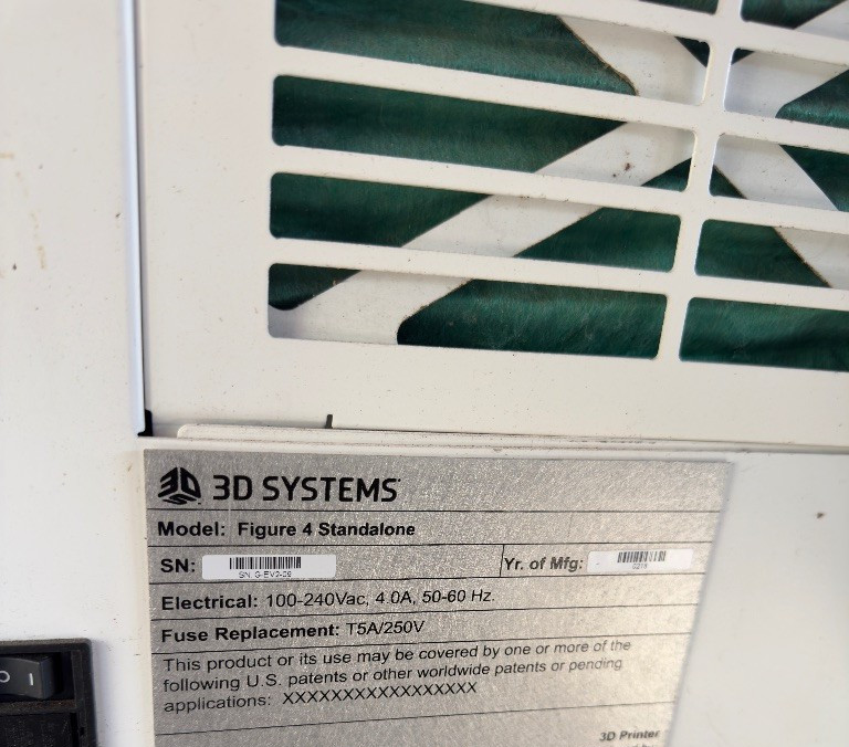 3D Systems Figure 4 Standalone 3D Printer DLP Tested Operational