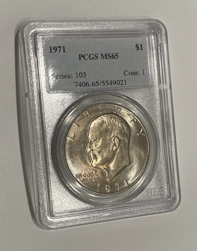 1971 Ike Dollar PCGS MS65 GEM