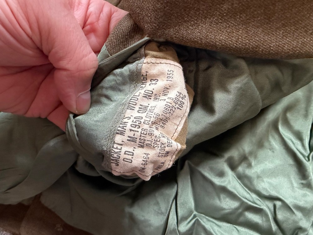 ORIGINAL POST WWII US ARMY EM NCO M1944 CLASS A IKE JACKET- MEDIUM/LARGE, 42R