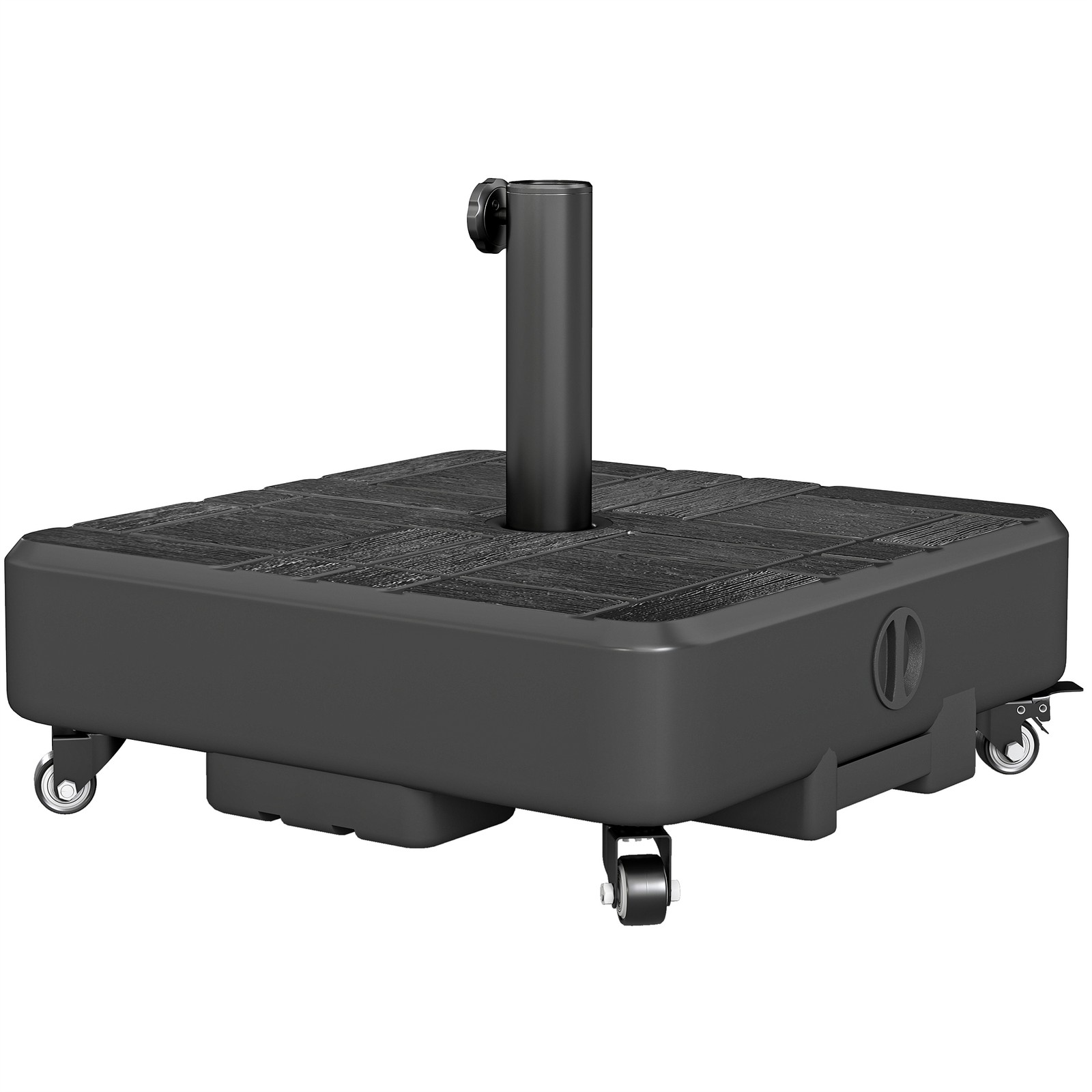 Patio Umbrella Base with Wheels, Heavy Duty Outdoor Umbrella Stand Holder