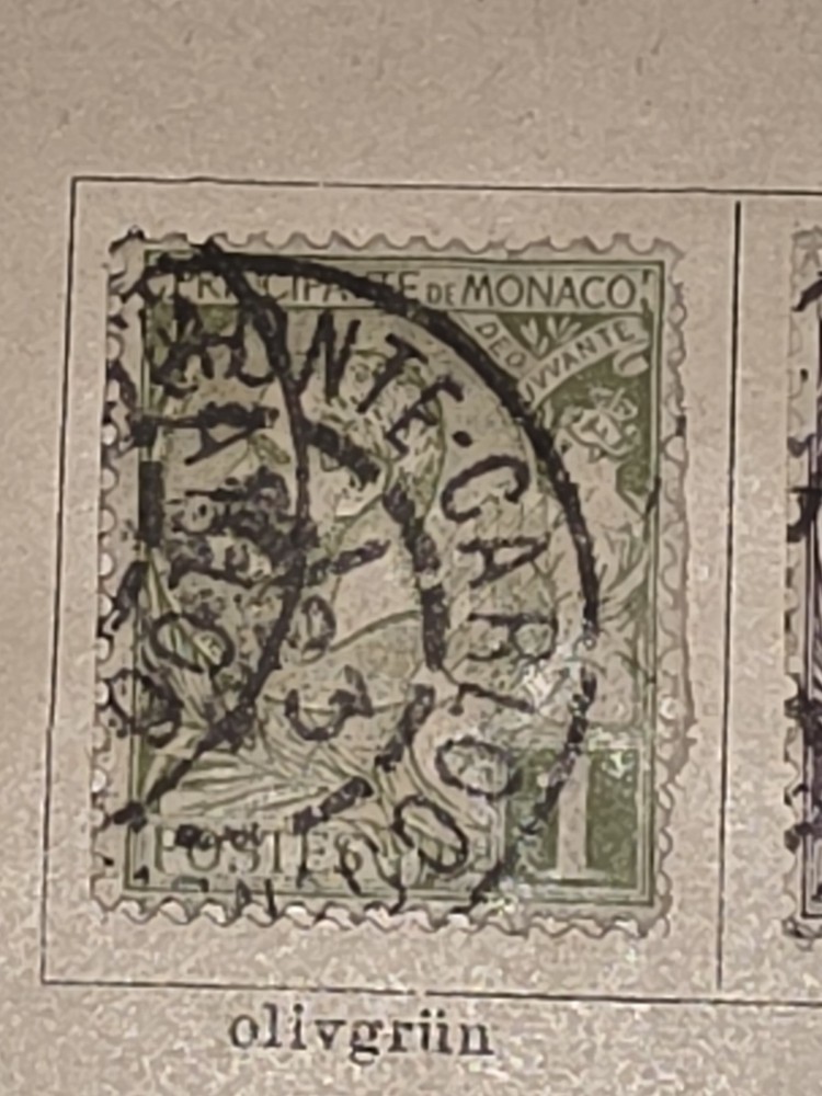 Foreign Monaco 1c Stamp Used - #I559