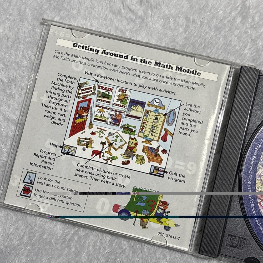 Richard Scarry's Busytown Best MATH Program Ever CD Rom