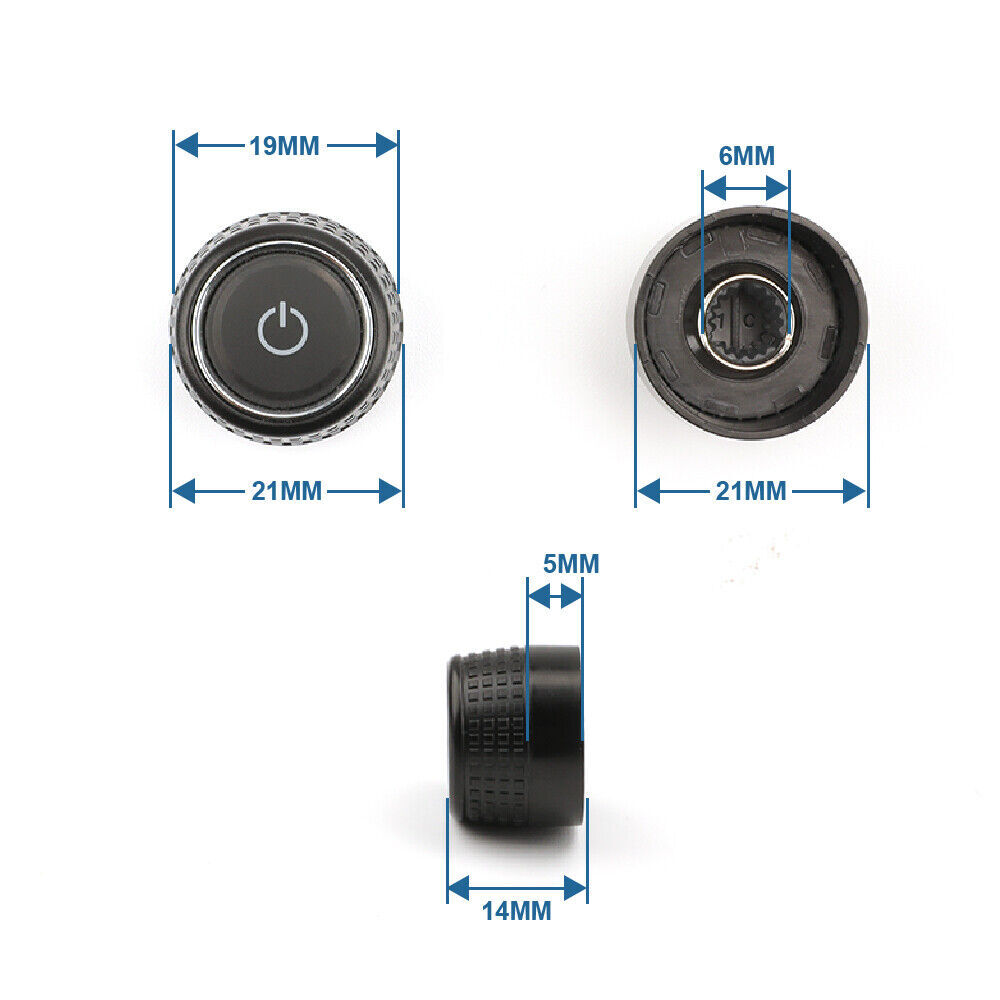 Left & Right Auto Radio Knob Button Turn Knob for VW RCD360 RCD440 RCD410 280C