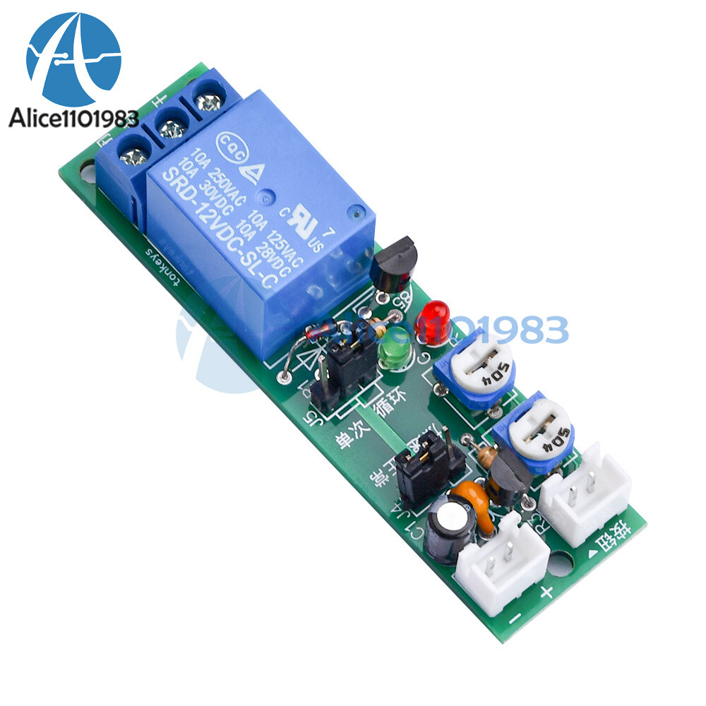DC 5V 12V 24V 0-24h Adjustable Cycle Timer Delay Relay Module On/Off Switch