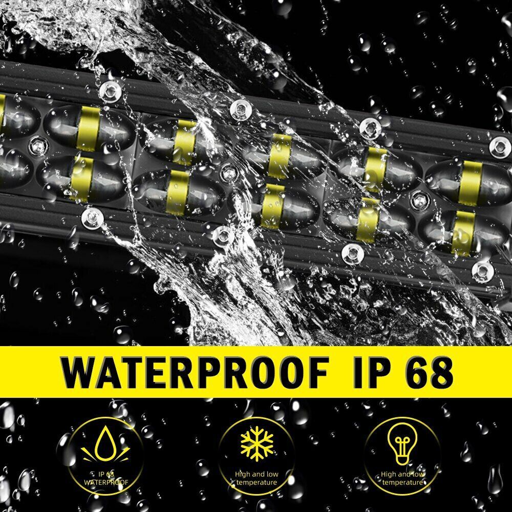 Fit Kawasaki Teryx4 800 750 52" Straight LED Light Bar +3" work light Wire Kit