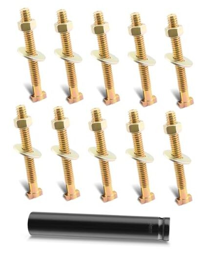 3/4 Caging Bolt Socket Tool & 10 Brake Cage Bolts, for 10 Pack With Socket Tool