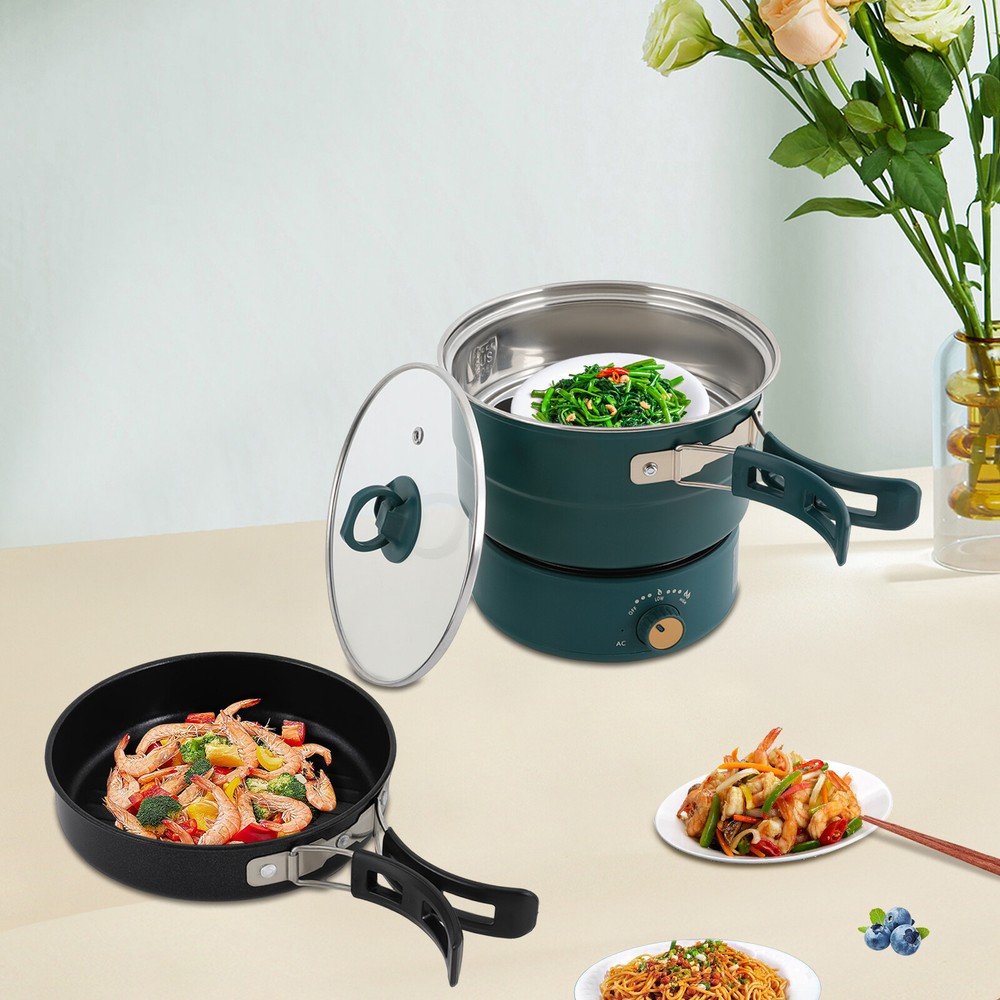 1.6L Multi-functional Split Electric Hot Pot Temperature Adjustable Nonstick Pan