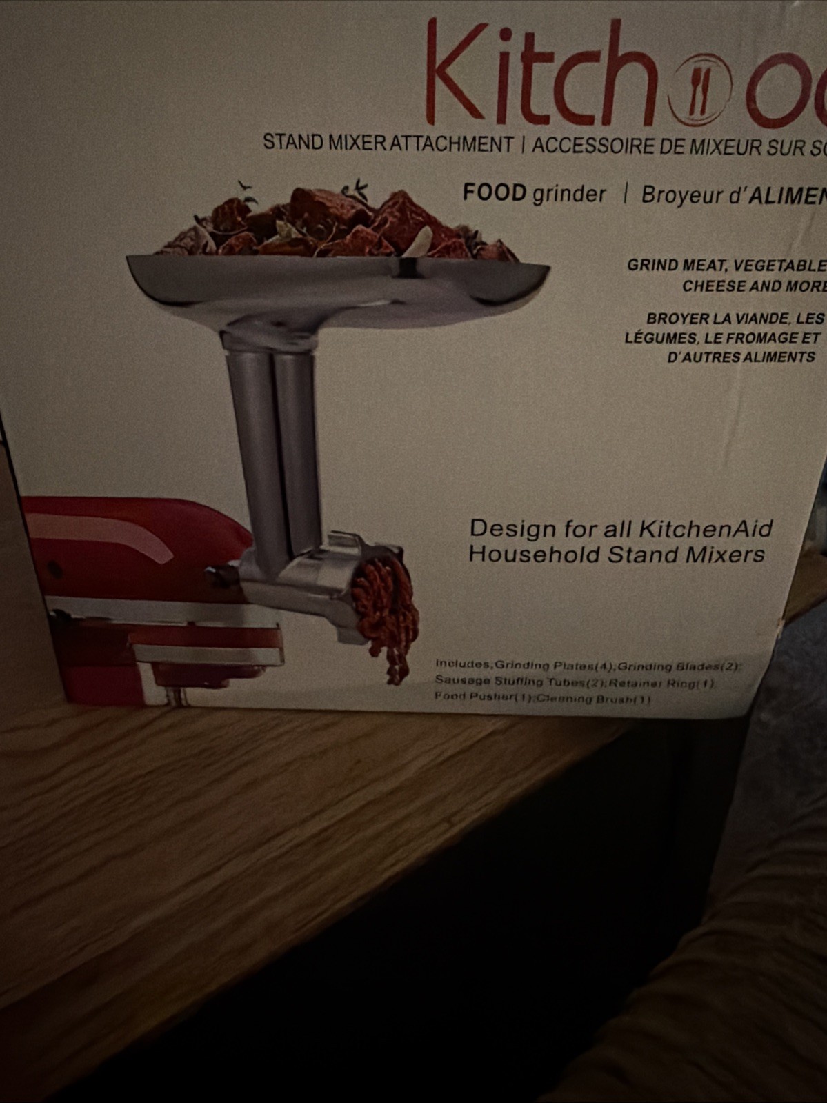 Kitchenaid Stand Mixer Metal Meat Grinder and Sausage Stuffer Attachment
