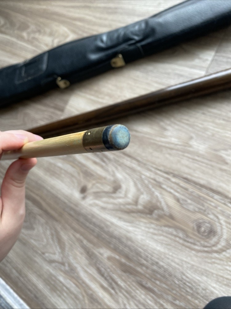 Vintage Pool Cue With Case