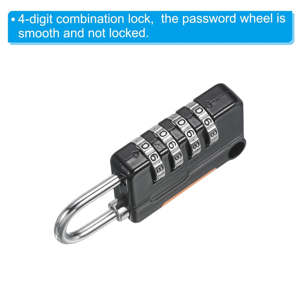 1Pcs 6.5Ft 4Digit Security Cable Padlock Combination Lock for DIY