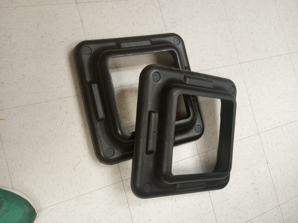 TWO RISERS For THE STEP Aerobics 16"x16" Stepper Exercise